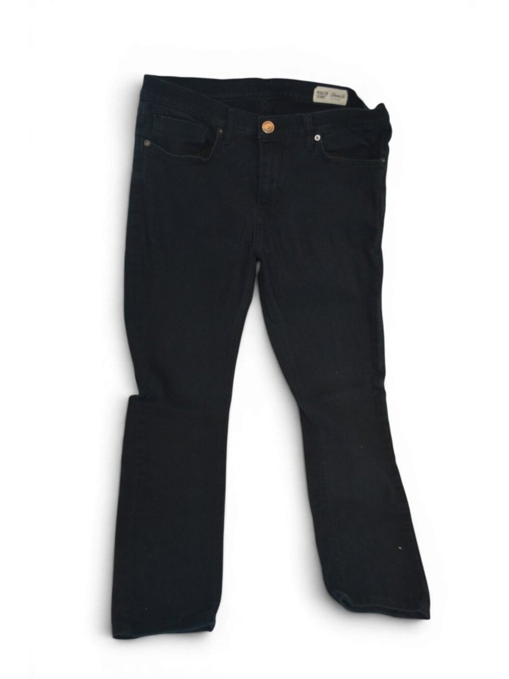 Denim Co Mens Black Skinny Jeans W34 L30 Stretch Slim Fit Dark Wash